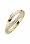 Orolino Žiedas &raquo;333/- Gelbgold glanz synth. Zirkonia&laquo;