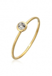 Elli Premium Žiedas &raquo;Solit&auml;r Mondstein Edelstein 375 Gelbgold&laquo;