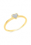 Diamonds by Ellen K. Žiedas &raquo;Gold 585 zweifarbig Herz-Motiv su Brillanten 0025ct.&laquo;