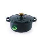 Salter BW13771GR Chester 3.4L Cast Iron Casserole Pot 24 cm Green
