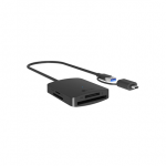 Kort. skaitytuvas Raidsonic 4-in-1 Card Reader with USB 3.2 Gen 1 Type-A + Type-C  IB-CR302-CU3