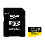 Atm.kort. SILICON POWER Inspire 256GB + adapteris SP256GBSTXLA2V1NSP