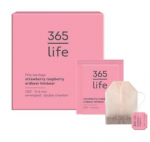 Arbata 365 Life, bra&scaron;kių-aviečių, 100 g (50pak. x 2 g)