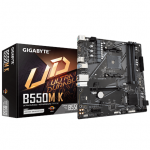 Pagrindinė plok&scaron;tė Gigabyte B550M K 1.0 M/B  Processor family AMD Processor socket AM4 DDR4 D