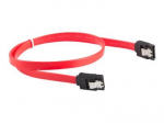 Kabelis Lanberg SATA DATA II (6GB/S) F/F 30cm METAL CLIPS RED