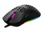Žaidimų pelė DELTACO GAMING GAM-108, laidinė, 6400 DPI, RGB, juoda