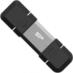 USB raktas Silicon Power Dual USB Drive  Mobile C51  64 GB  USB Type-A and USB Type-C  Silver