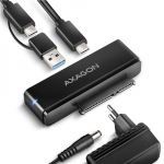 Adapteris ir &scaron;okotuvas AXAGON USB-C 10Gbps FAST PORT X adapter for 2.5"/3.5" SSD/HDD  ADSA-FPX