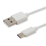 Savio CL-125 USB kabelis USB 2.0 1 m USB A USB C Balta