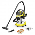K&auml;rcher WD 5 S V-25/5/22 Nerūdijančiojo plieno, Juoda, Geltona 25 L 1100 W