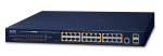 PLANET GS-4210-24P2S tinklo komutatorius Valdomas L2/L4 Gigabit Ethernet (10/100/1000) Maitinimas pe