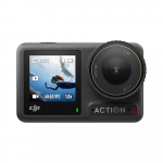DJI action cam with durable body & two screens4K 120p & FullHD 240p video recordingRockSteady