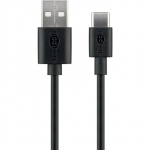 Goobay 59122 USB 2.0 cable (USB-C to USB A), black