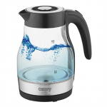 Virdulys Camry  Kettle  CR 1300  Electric  2200 W  1.7 L  Glass  360&deg; rotational base  Black