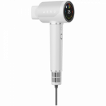 High Speed Hair Dryer, White, 220V-240V~50-60Hz, 1500W, Voice Control, Ionizer, Touch LCD