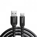 Kabelis AXAGON Data and charging USB 2.0 cable, 1 m  BUCM-AM10AB  USB-C to USB-A