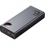 I&scaron;orinė baterija BASEUS PicoGo 20000mAh, 65 W, kabelis USB to Type C 3A, 0,3 m. black