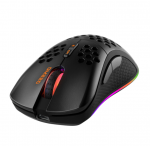 Žaidimų pelė DELTACO GAMING GAM-120, belaidė, 400-6400 DPI, RGB, juoda
