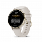 Sportinis laikrodis GARMIN Venu 3S, Ivory/Soft Gold