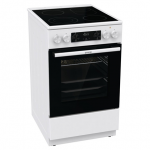 Viryklė Gorenje  Cooker  GECS5C70WA  Hob type Vitroceramic  Oven type Electric  White  Width 5