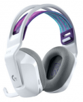 Ausinės LOGITECH G733 LIGHT SPEED, su mikrofonu, bevielės, baltos