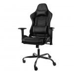Žaidimų kėdė DELTACO GAMING GAM-096F, mink&scaron;to audinio, ergonomi&scaron;ka, juoda