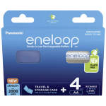 Įkraunamos baterijos Panasonic ENELOOP BK-3MCDE/4CP+case, 2000 mAh, 2100 (4xAA) BOOM [sup]