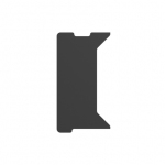 Genesis  Holm Modular Side Desk Top Left 40cm  NDS-2278  Anthracite Black