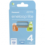 Įkraunamos baterijos Panasonic ENELOOP Lite BK-4LCCE/4CP, 550 mAh 3000 (4xAAA) BOOM