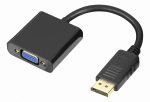 Adapteris DELTACO VGA - DisplayPort, 1080p 60Hz, 0.2m, juodas / DP-VGA7-K / 00110027