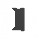 Genesis  Holm Modular Side Desk Top Right 40cm  NDS-2279  Anthracite Black