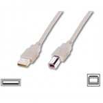 Audio kabelis Logilink USB 2.0 connection cable  USB A male, USB B male, 3 m, Black