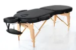 Sulankstomas masažo stalas Restpro VIP Oval 2, juodas